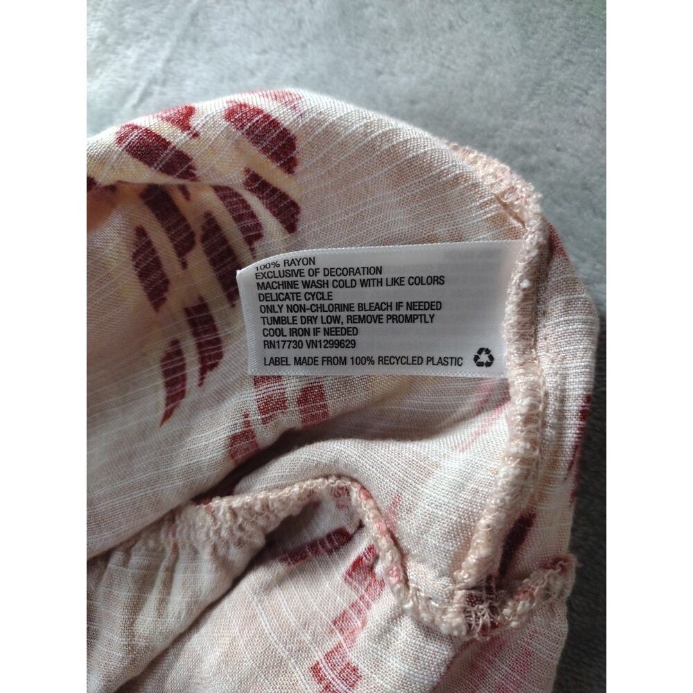 Knox Rose Maxi Dress Womens S Geometric Pink Red Peach Sundress Boho Cottagecore - Picture 10 of 10